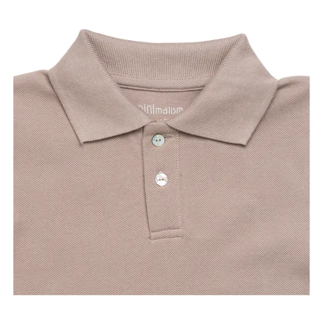 Polo de algodón orgánico con tejido piqué Eiven | Rosa