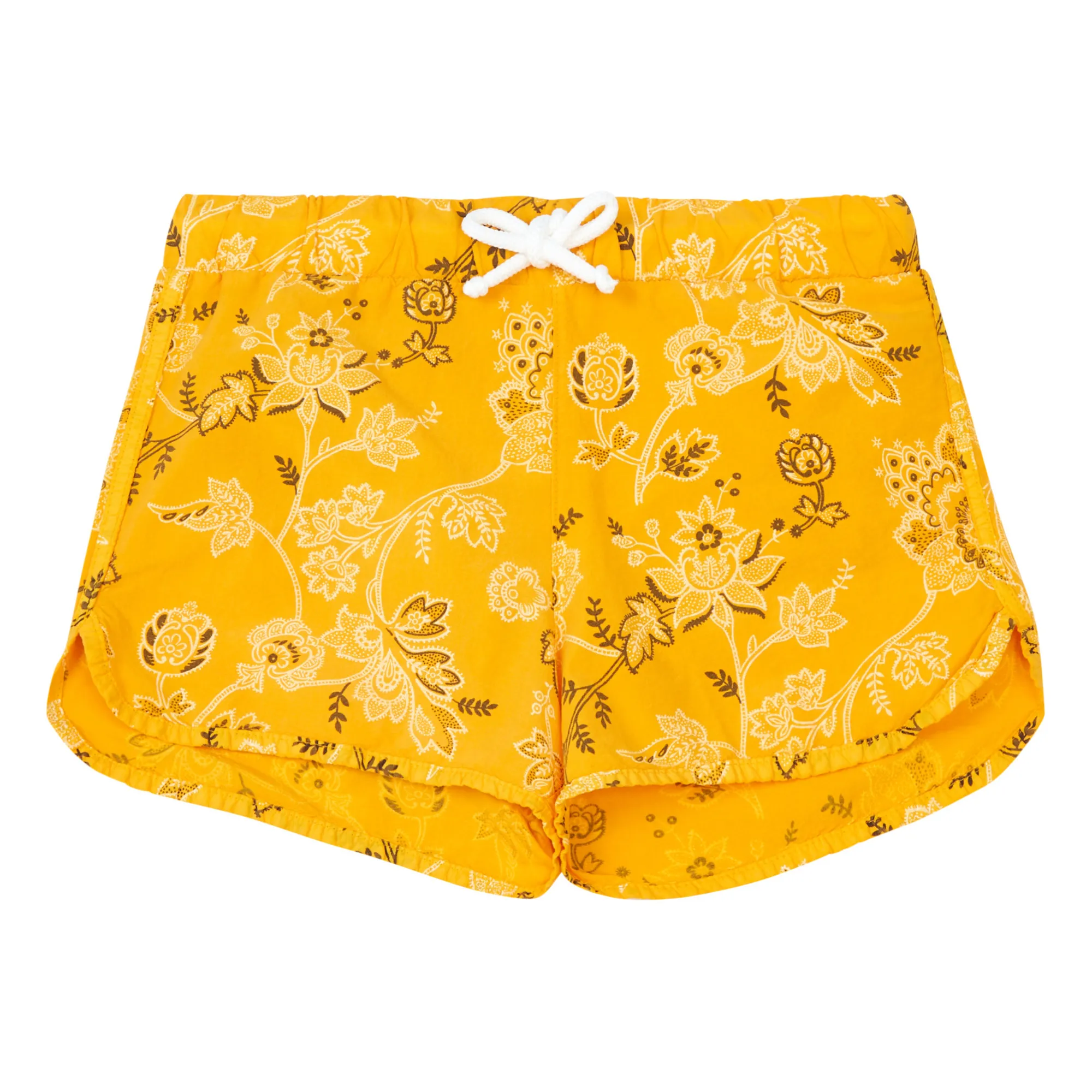 Sunchild Yellow Bahia Printed Swim Trunks