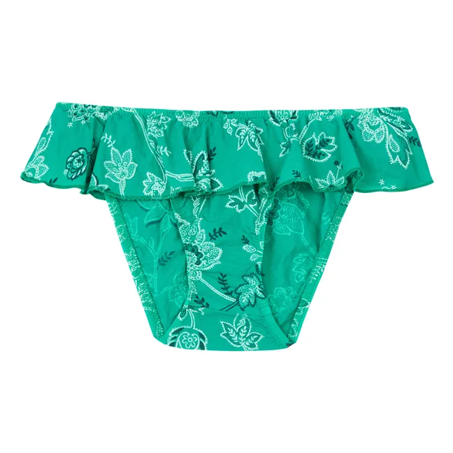 Santos Printed Bikini Bottoms | Mint Green