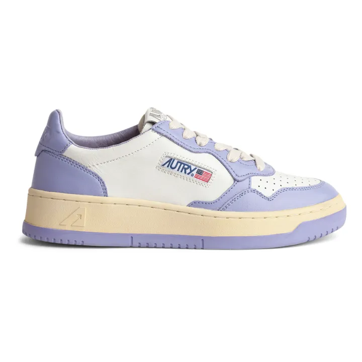 Medalist Low-Top Leather Two-Tone Sneakers | Purple- Product image n°0