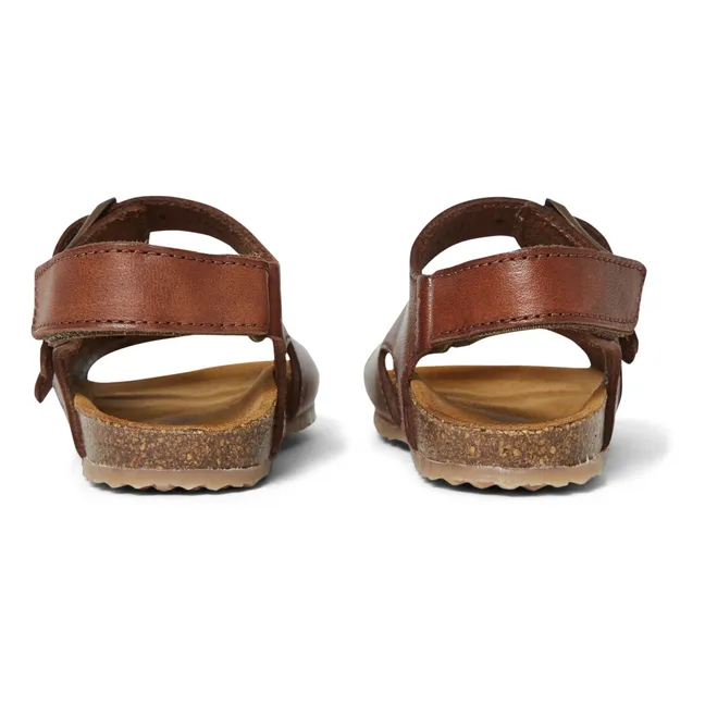 Two Con Me - Double Buckle Sandals | Cognac