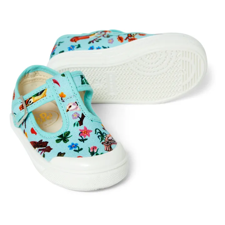 Nathalie Lete Buckle Sneakers | Blue- Product image n°3