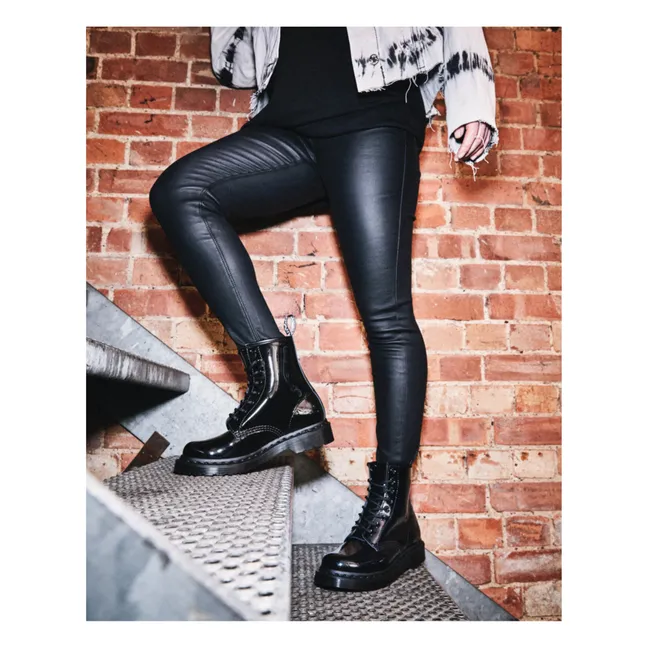 Boots à Lacets 1460 Cuir Verni - Collection Femme  | Noir