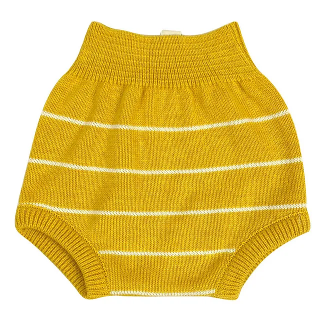 Organic Cotton Knitted Bloomers | Yellow