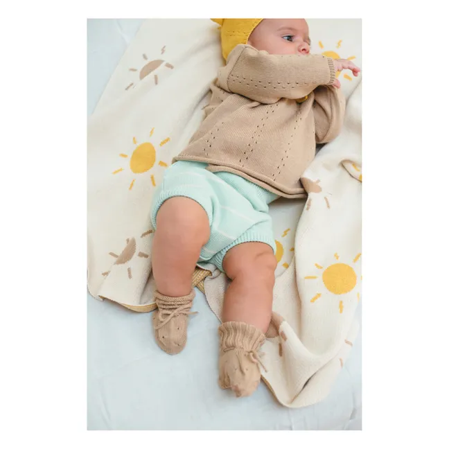 Organic Cotton Knitted Bloomers | Pale green