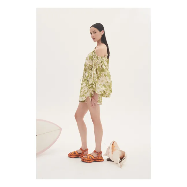 Camicetta Leisa in cotone biologico | Verde