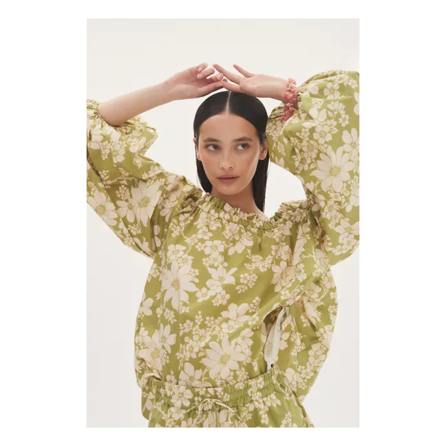 Camicetta Leisa in cotone biologico | Verde