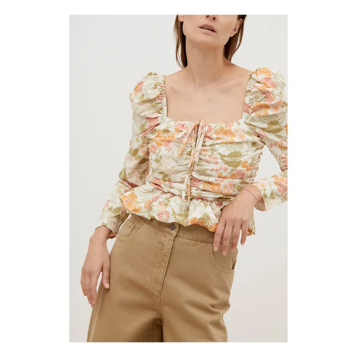 Blouse Polyester Recyclé Rafaella | Ecru- Image produit n°1