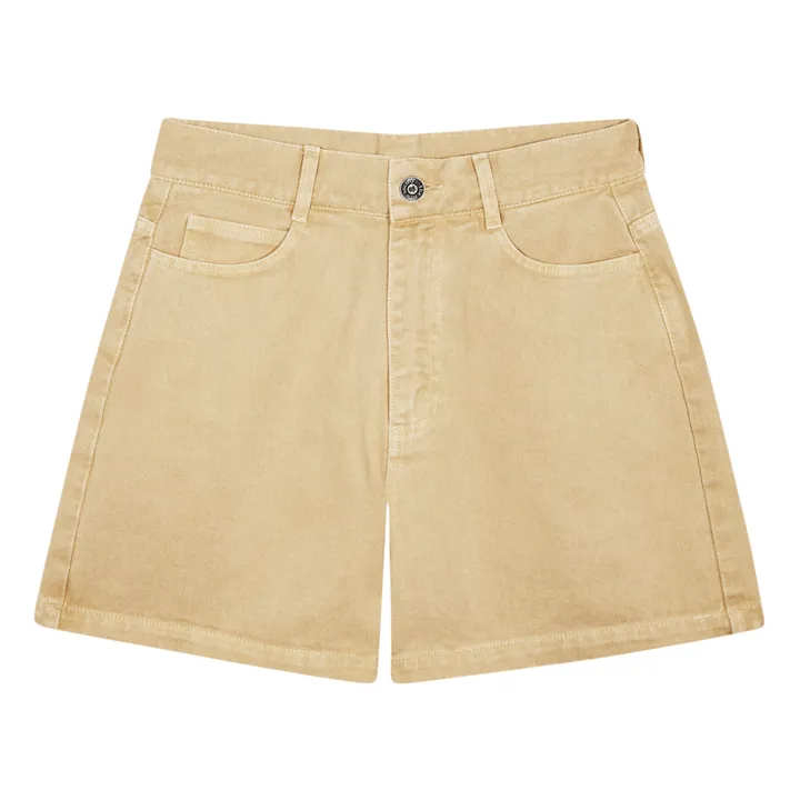 Short Denim Better Cotton Initiative Dante | Jaune pâle- Image produit n°0