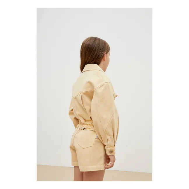 Short Denim Better Cotton Initiative Dante | Jaune pâle