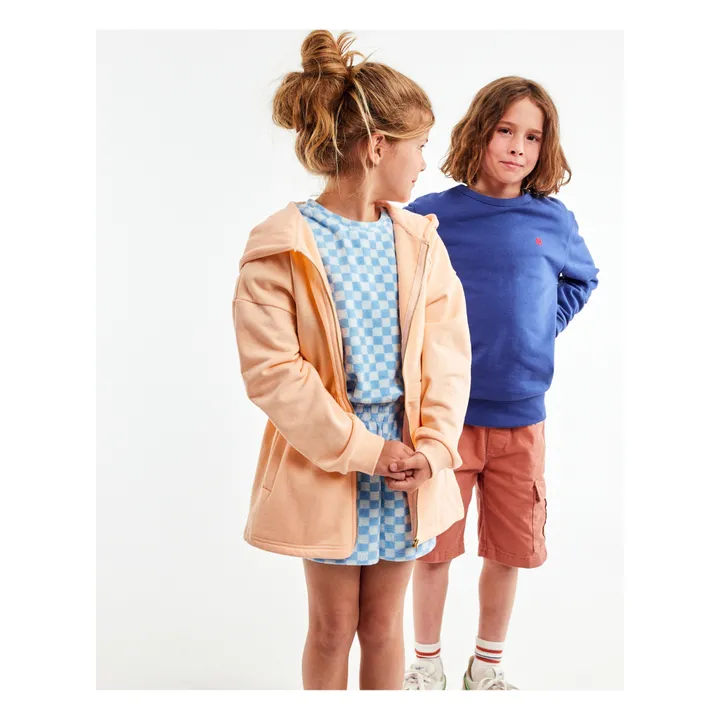 Robe Carreaux Dori | Bleu ciel- Image produit n°3