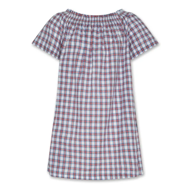 Robe Carreaux Layla | Rouge