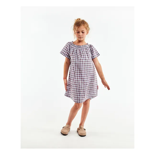 Robe Carreaux Layla | Rouge