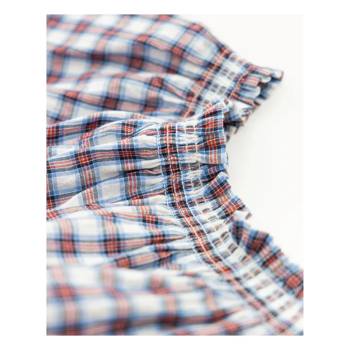 Robe Carreaux Layla | Rouge- Image produit n°5