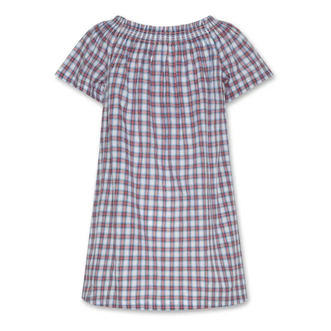 Robe Carreaux Layla | Rouge