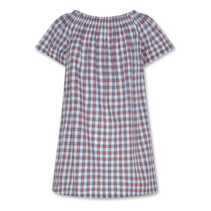 Robe Carreaux Layla | Rouge- Image produit n°6