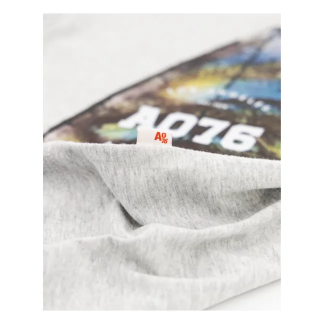 T-Shirt Mat Relax aus recycelter Baumwolle | Grau Meliert