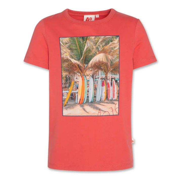 Mat Boards Organic Cotton T-Shirt | Red- Product image n°0