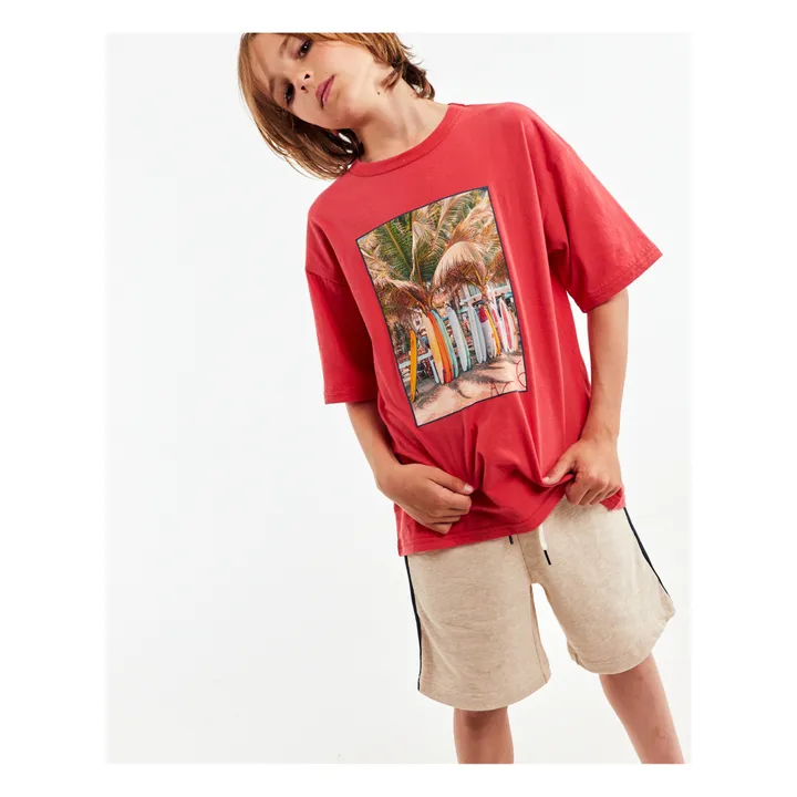 Mat Boards Organic Cotton T-Shirt | Red- Product image n°1