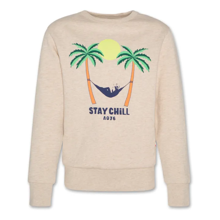 Sweatshirt Tom Stay Chill aus recycelter Baumwolle | Hafer- Produktbild Nr. 0