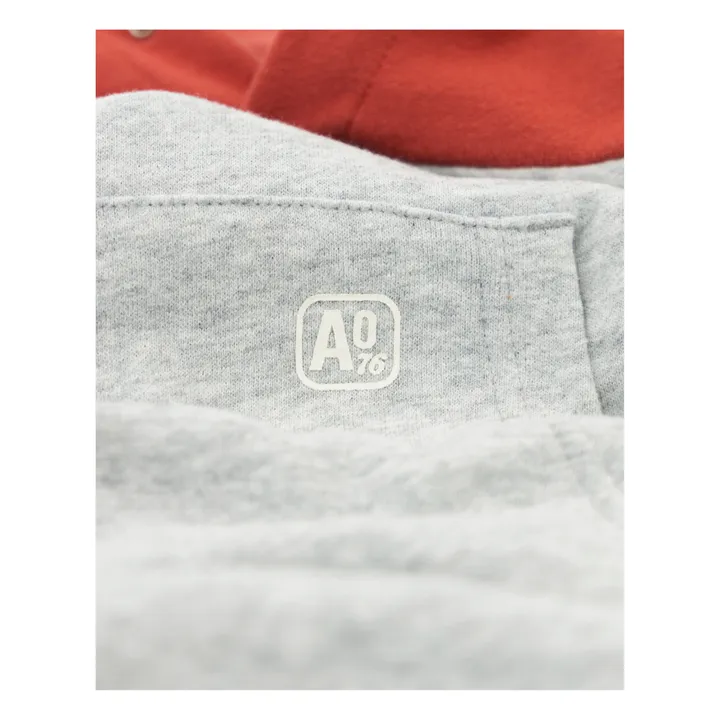 Kapuzensweatshirt Clyde Contrast aus recycelter Baumwolle | Grau Meliert- Produktbild Nr. 3