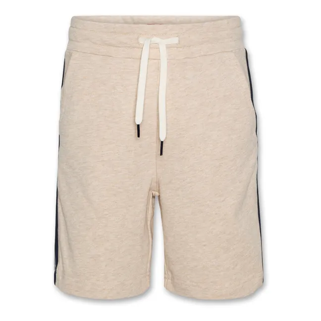 Elliot Tape Recycled Cotton Bermuda Shorts | Oatmeal