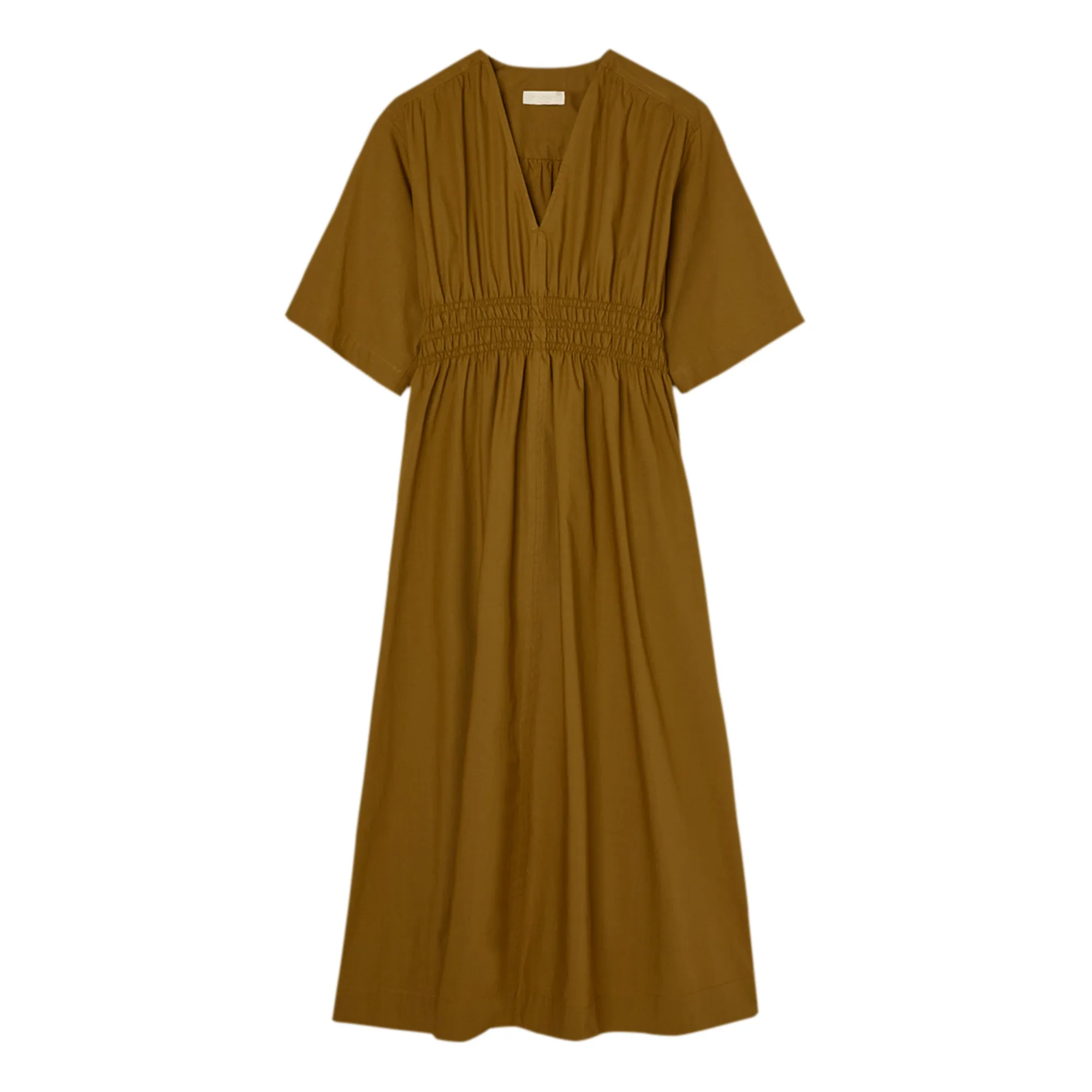 Momoni Tabacco Rachel Cotton Poplin Dress