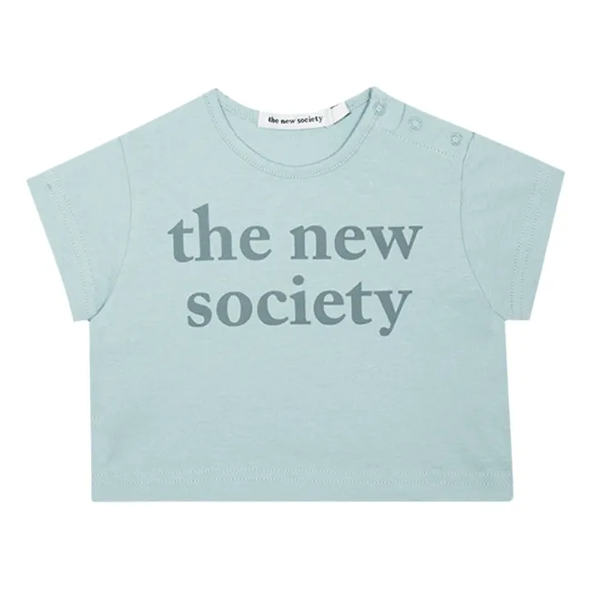 Camiseta bebé Better Cotton Initiative Logo | Azul Cielo