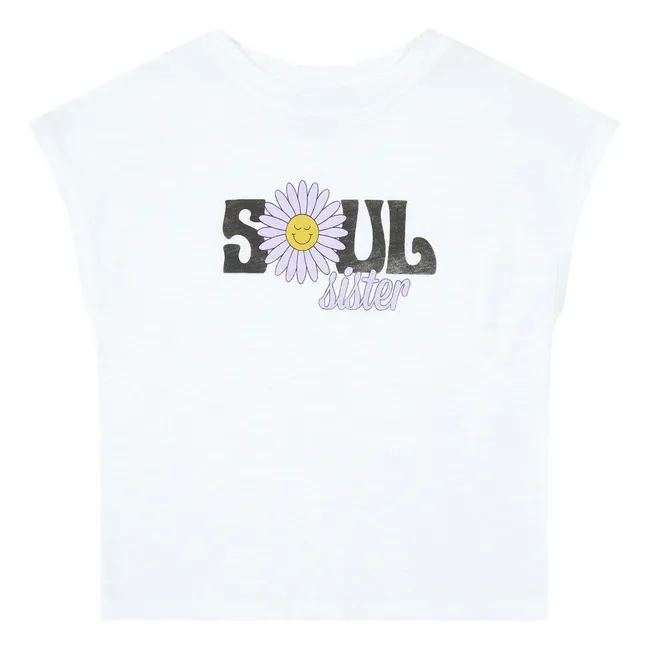 Organic Cotton Soul Sister T-Shirt  | Off white