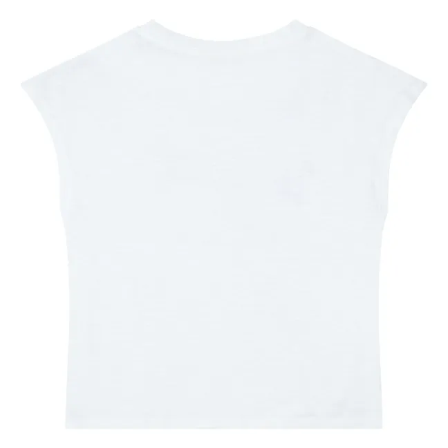 T-Shirt West Coast Feeling Coton Bio | Blanc cassé