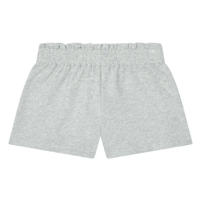 Short Poche Coquillage Coton Bio | Gris chiné