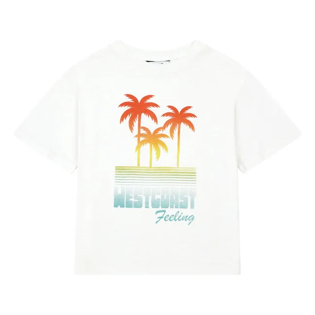 T-Shirt West Coast Coton Bio | Blanc cassé