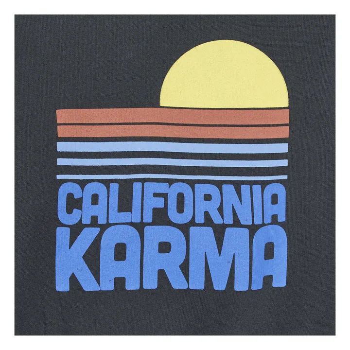 Sudadera de algodón orgánico California Karma | Negro- Imagen del producto n°2