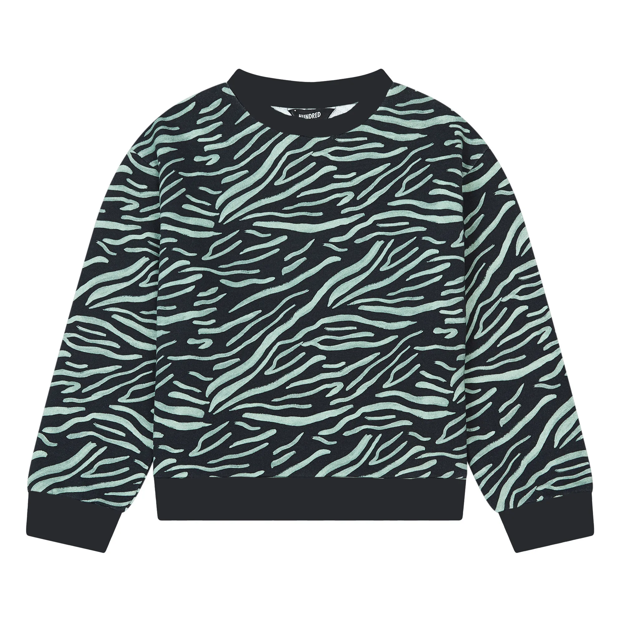 Hundred Pieces Khaki Organic Cotton Zebra Sweatshirt