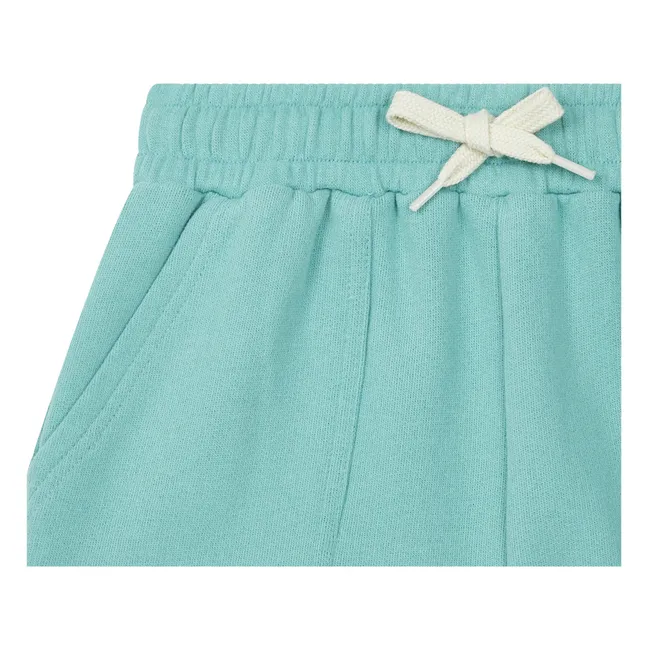 Pantalones cortos de algodón orgánico | Azul Turquesa