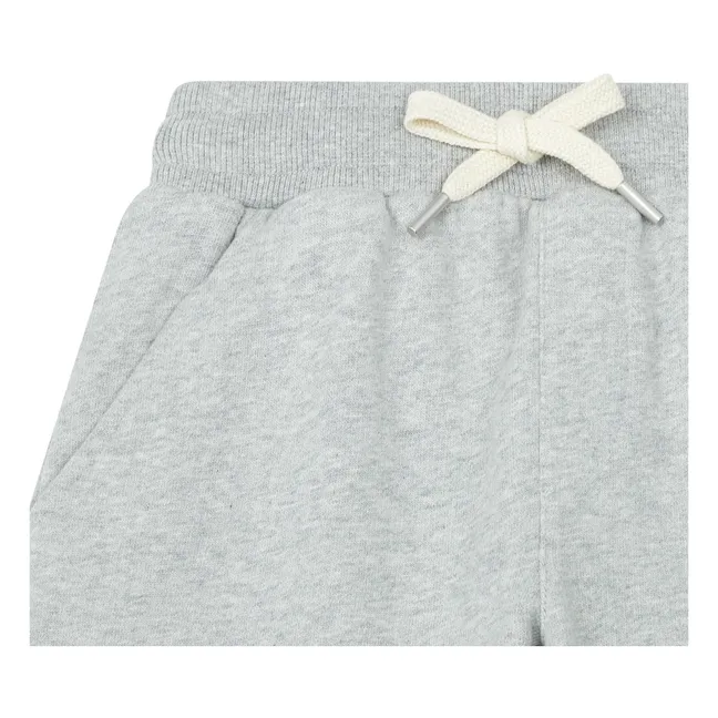 Organic Cotton Long Shorts | Heather grey