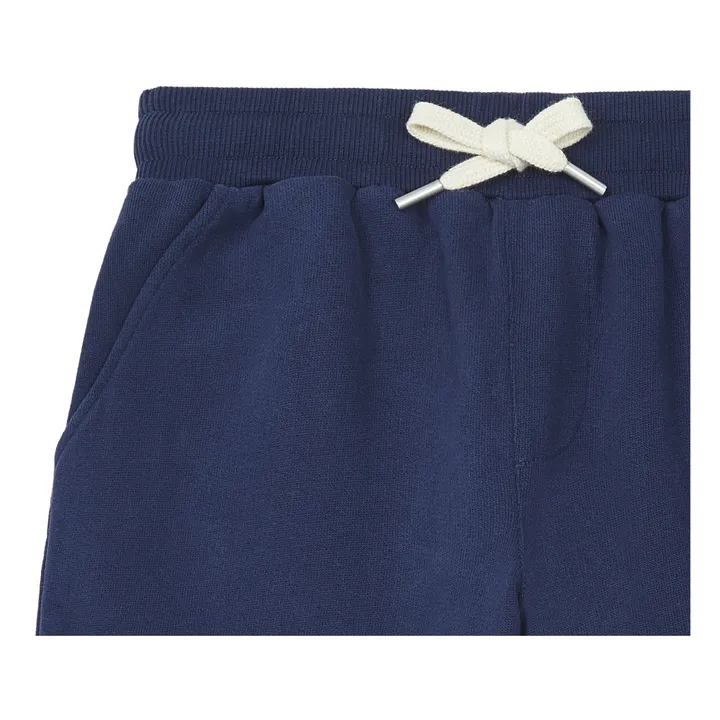 Organic Cotton Long Shorts | Navy blue- Product image n°1