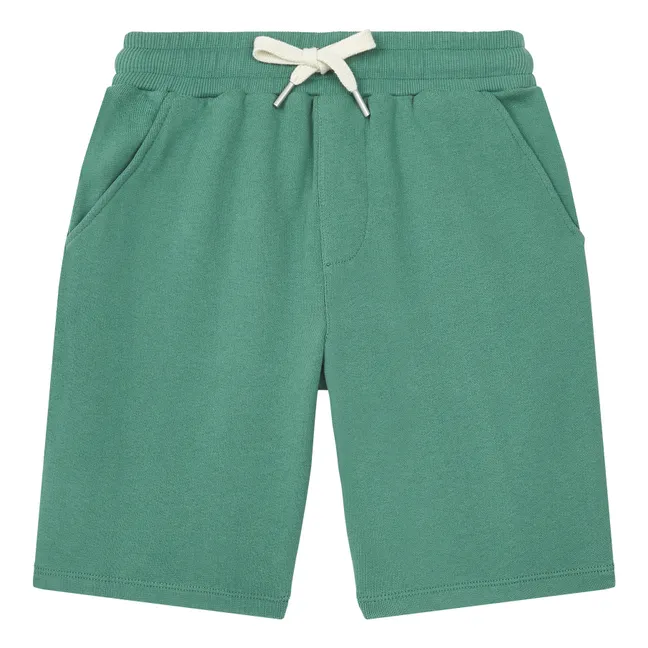 Shorts Long di Cotone Organico | Verde