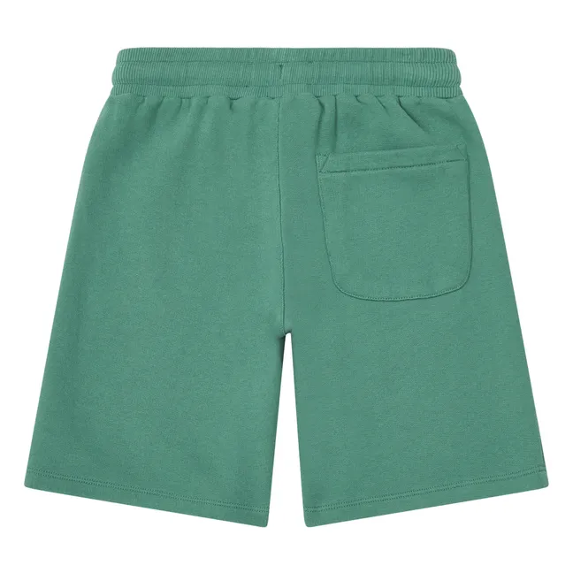Pantalones cortos largos de algodón ecológico | Verde