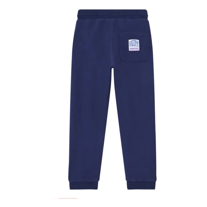 Organic Cotton Slim Joggers | Navy blue- Product image n°2