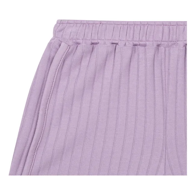 Shorts in Cotone Organico a Coste | Malva