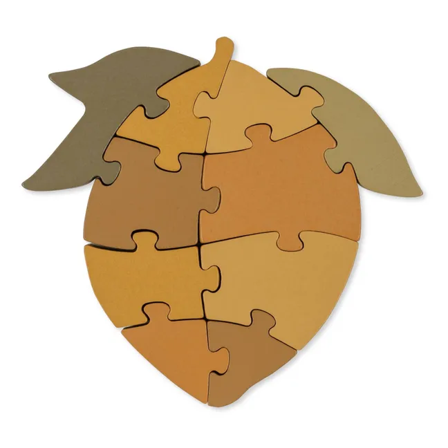 Puzzle de limón en madera FSC | Amarillo