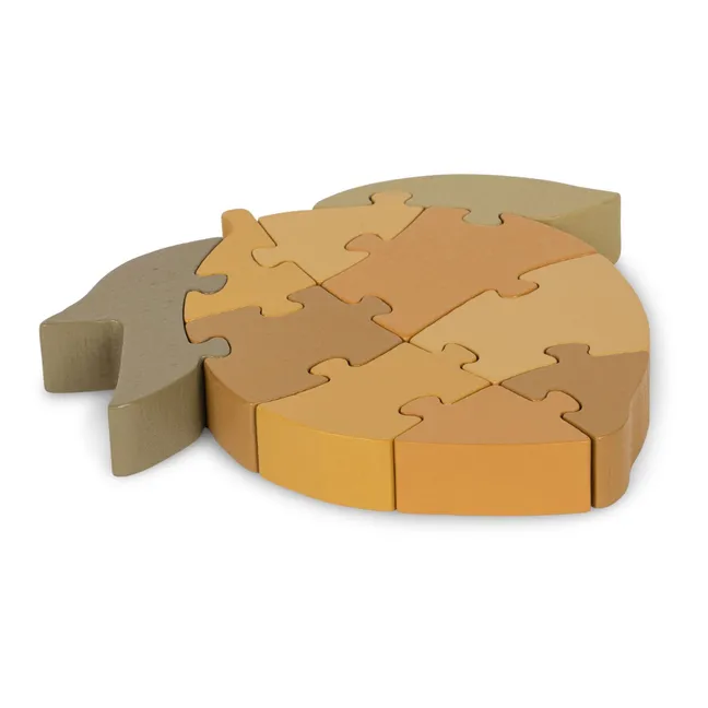 Puzzle de limón en madera FSC | Amarillo