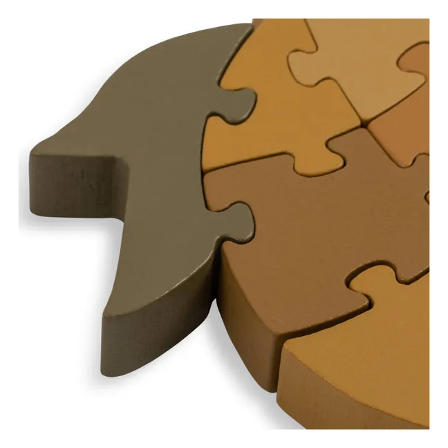 Puzzle de limón en madera FSC | Amarillo
