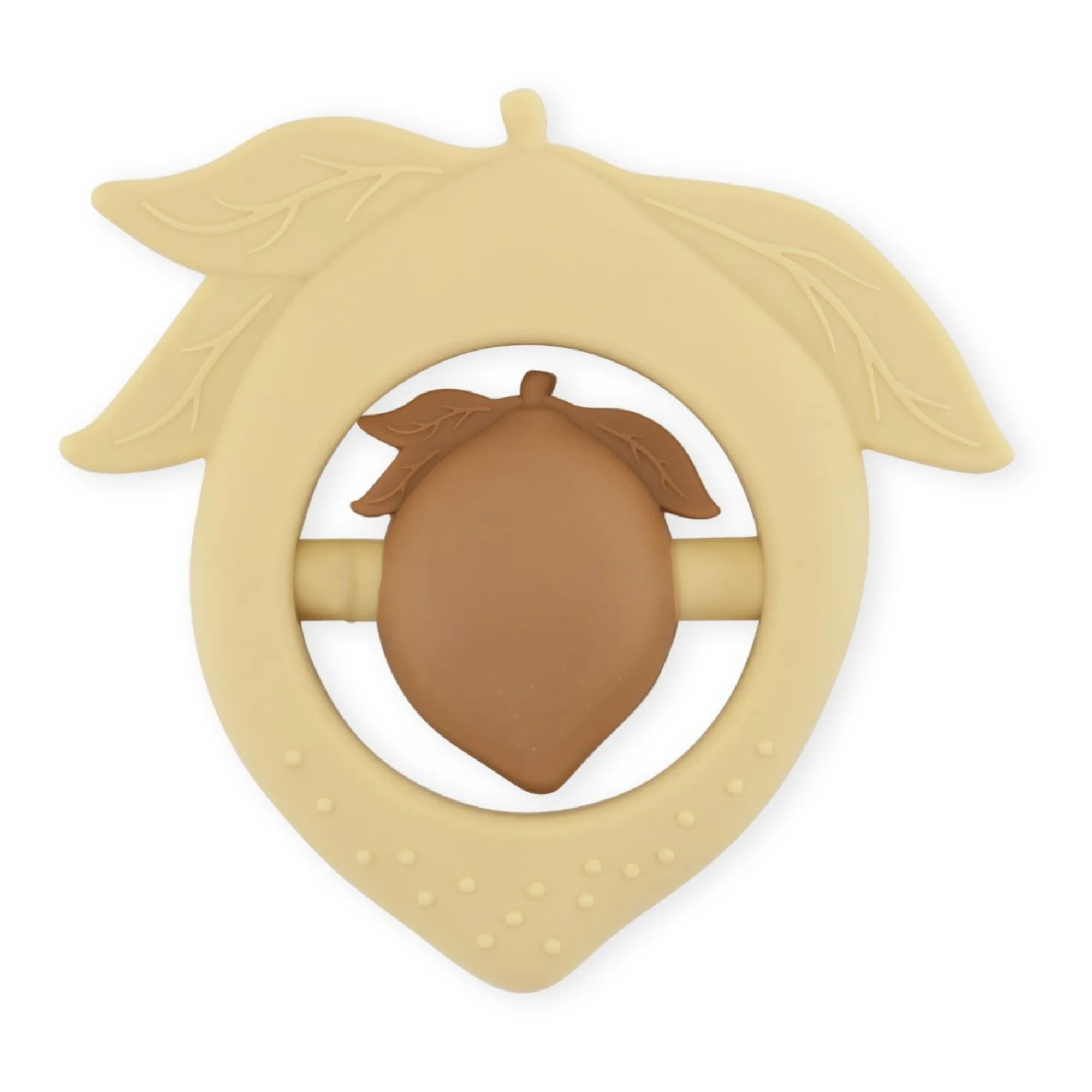 Konges Sløjd - Anneau de dentition en silicone Citron (Konges Sløjd) - Couverture