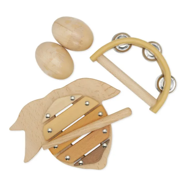 Kit d'éveil musical en bois FSC Citron | Jaune