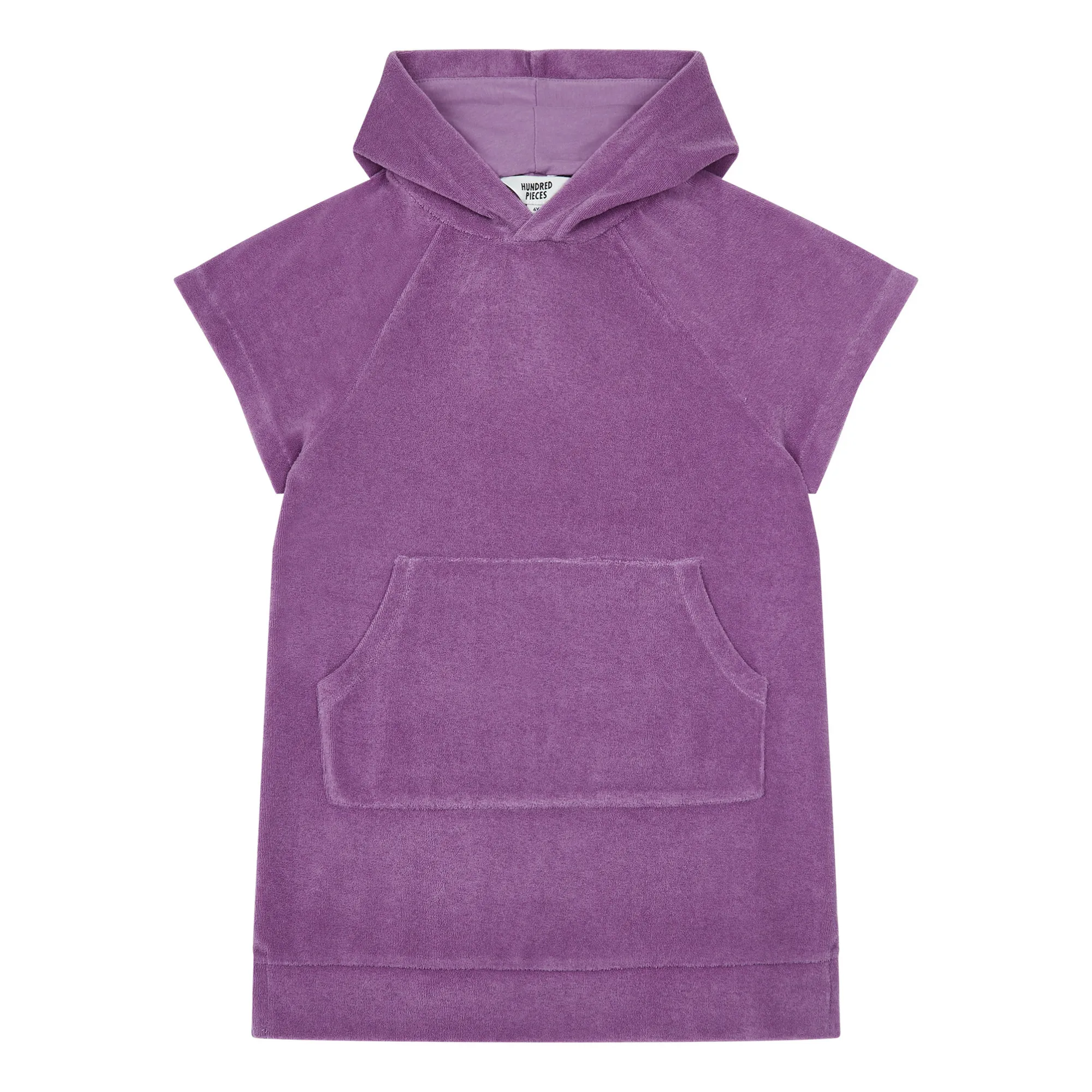 Hundred Pieces Mauve Organic Terry Cloth Hoodie Dress