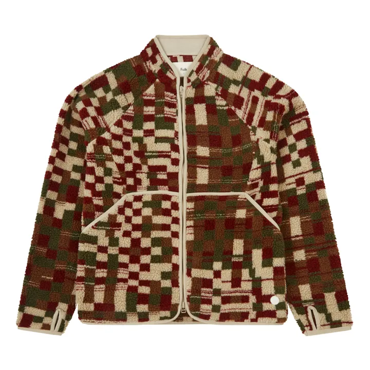 Puzzle Fleece Jacket | Brown- Product image n°0