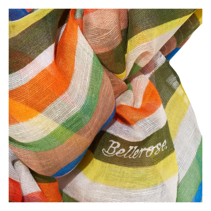 Sciarpa Inst Stripes Modal e Lino - Collezione Donna | Arancione- Immagine del prodotto n°2