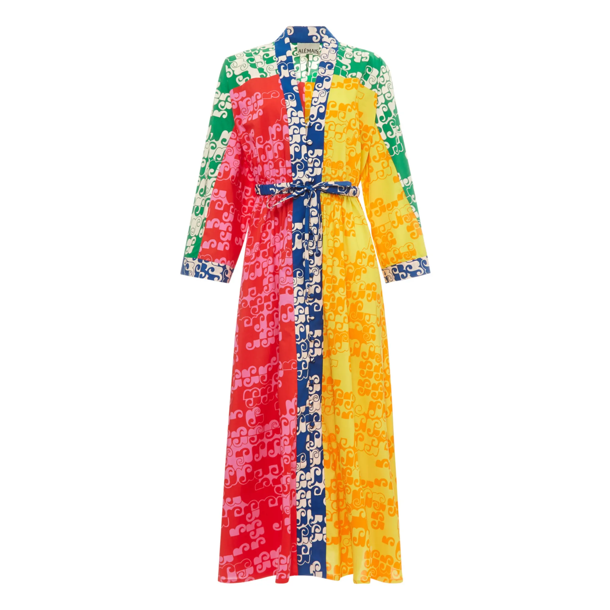 Alémais Yellow Louise Organic Cotton Shirt Dress